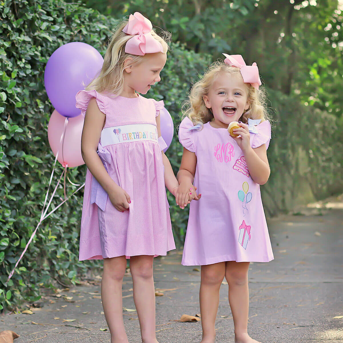 Birthday Girl Smocked Pink Beverly Dress