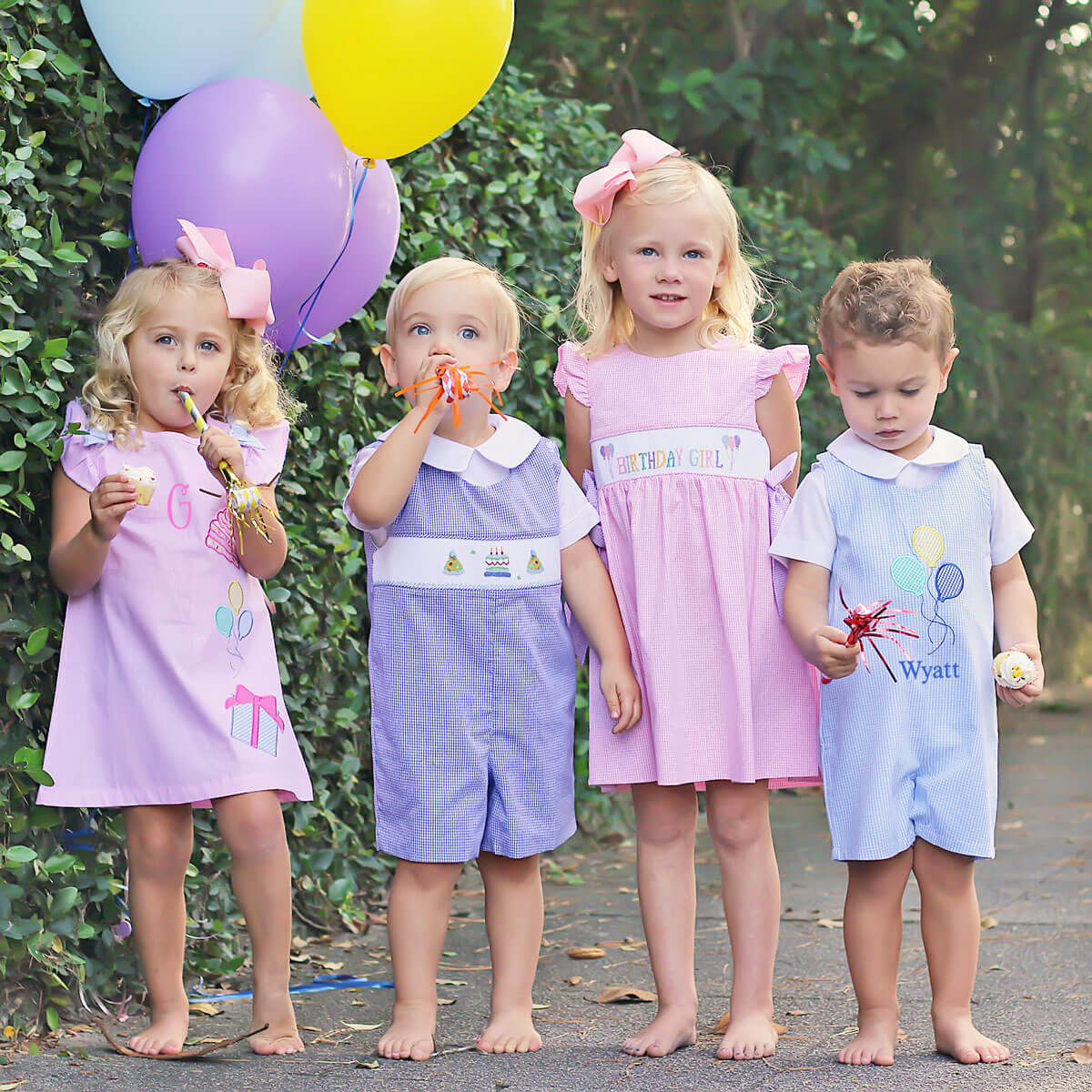Birthday Girl Smocked Pink Beverly Dress