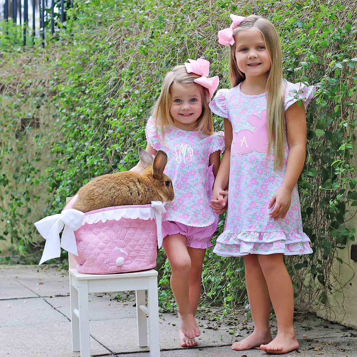 Sweet Floral Pink Bunny Milly Dress