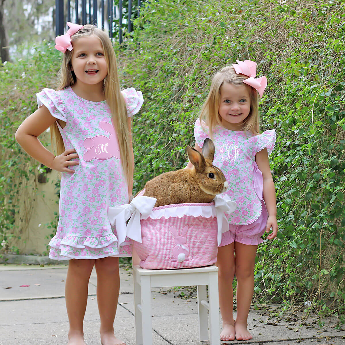 Sweet Floral Pink Bunny Milly Dress
