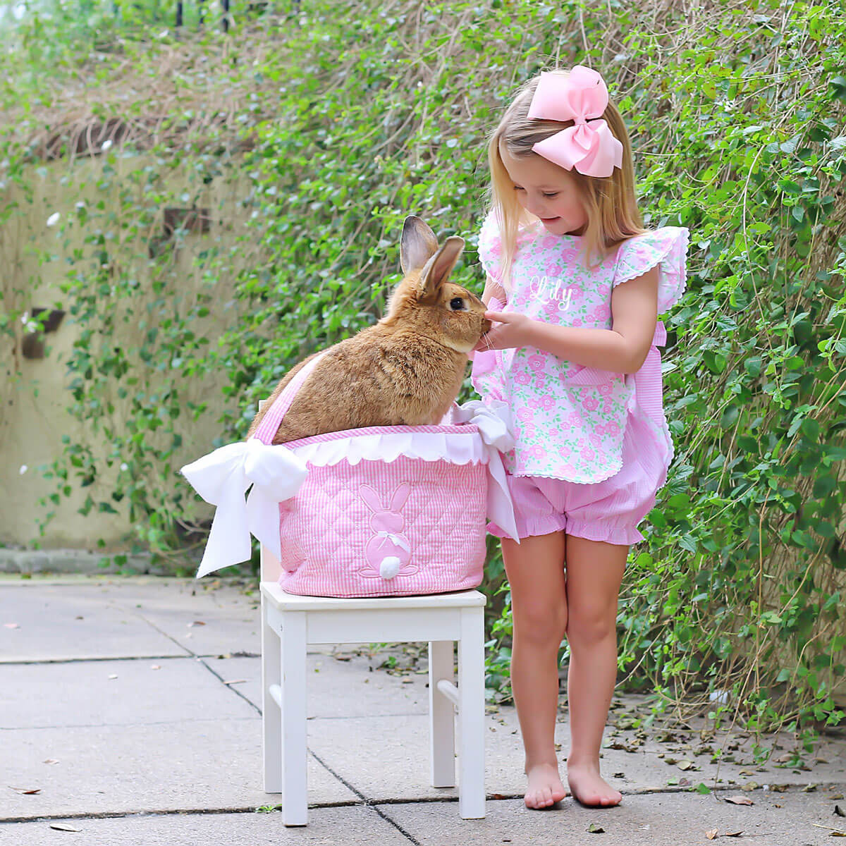 Sweet Floral Pink Layla Bloomer Set