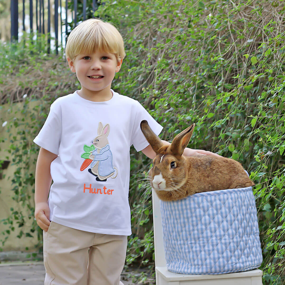 Storybook Rabbit White Short Sleeve Shirt