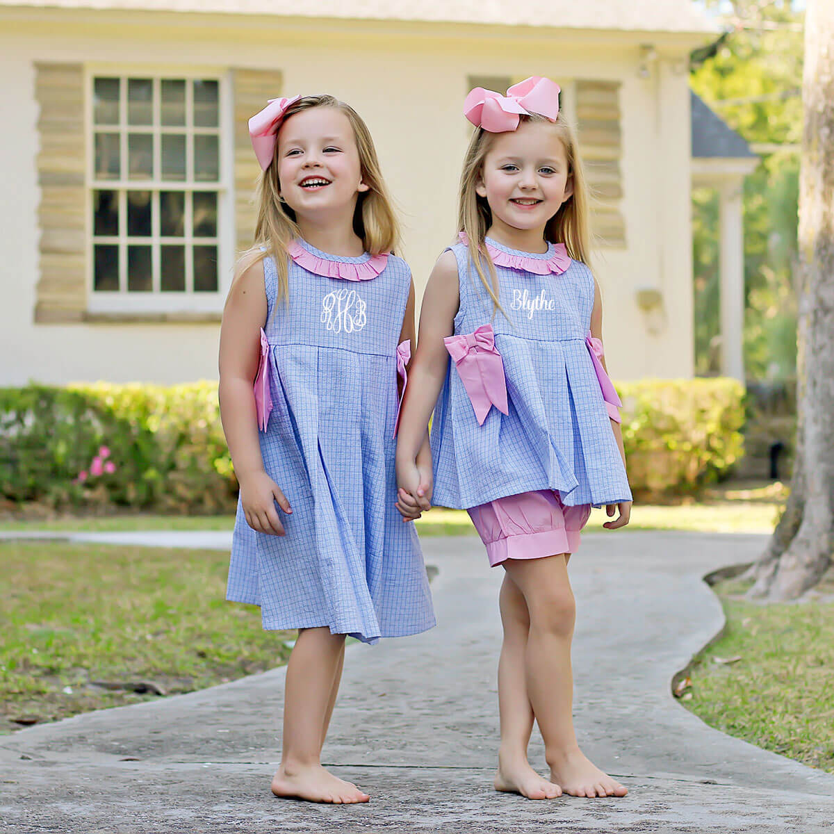 Camden Plaid Blue Eloise Short Set