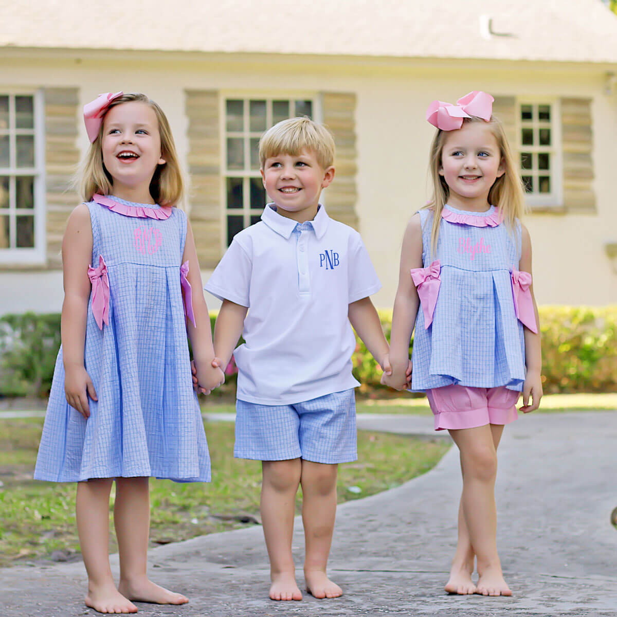Camden Plaid Blue Eloise Dress
