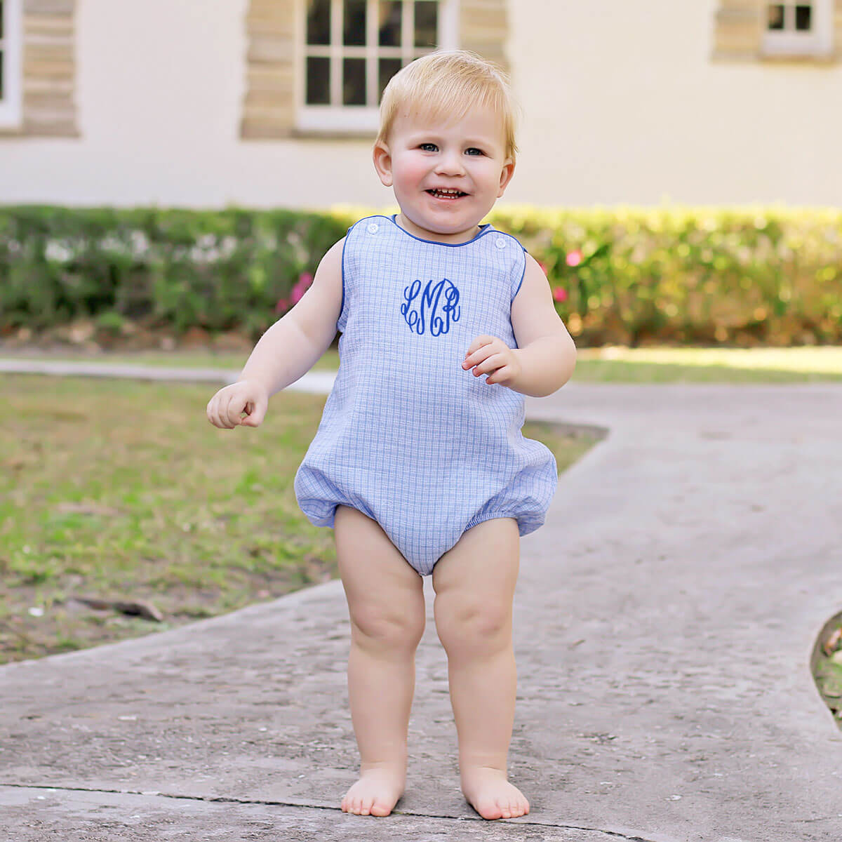 Camden Plaid Blue Sun Bubble