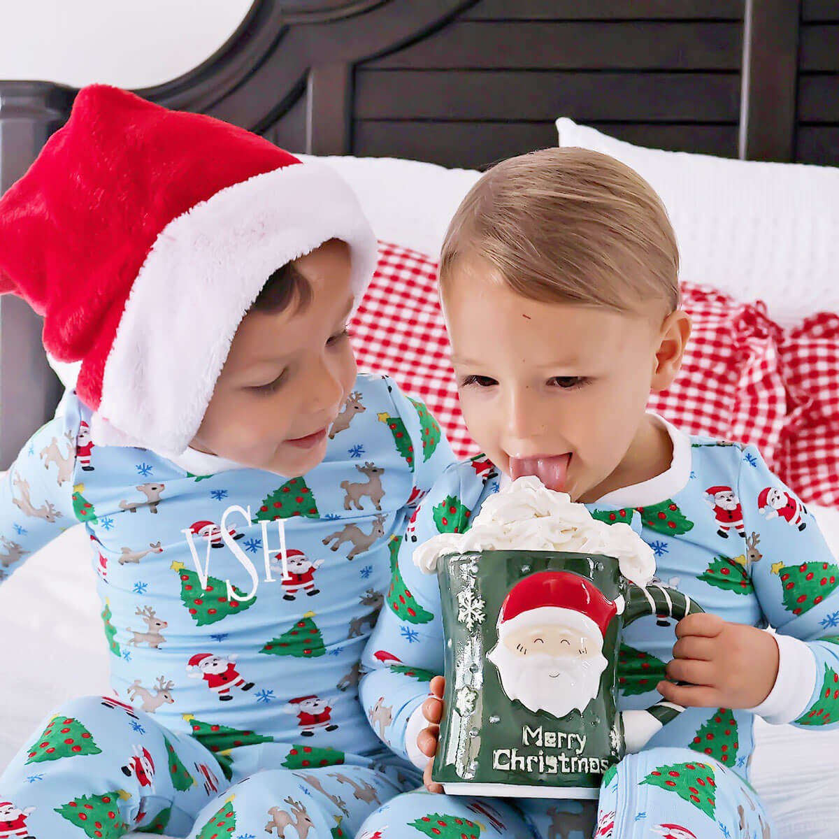 Christmas Cheer Blue Pajamas