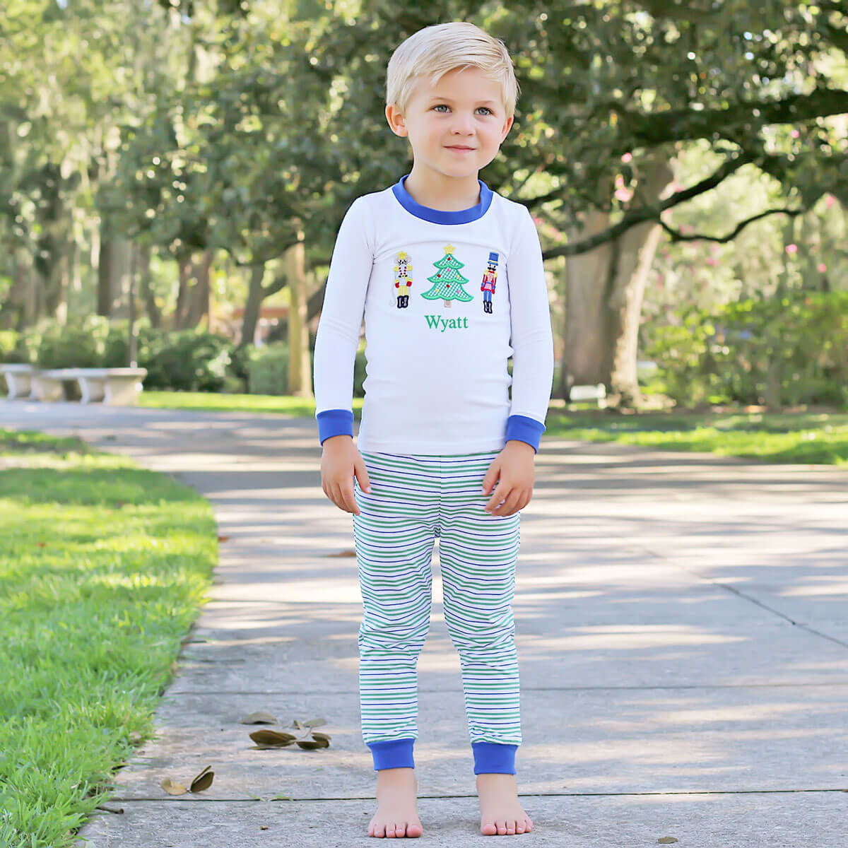 Nutcracker Blue Stripe Pajamas