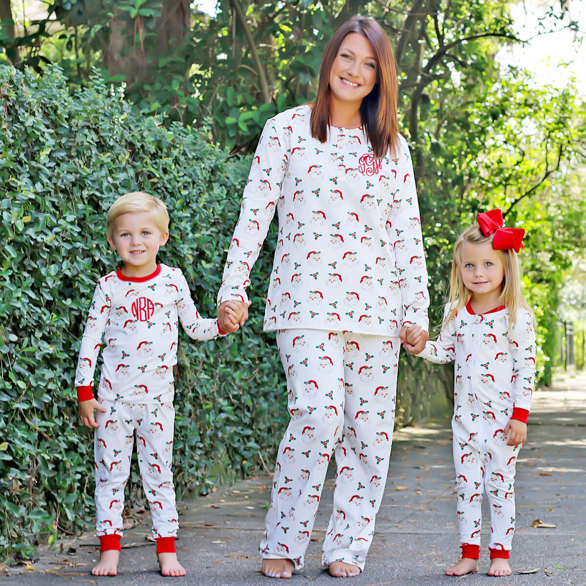 Vintage Santa White Women's Pajamas