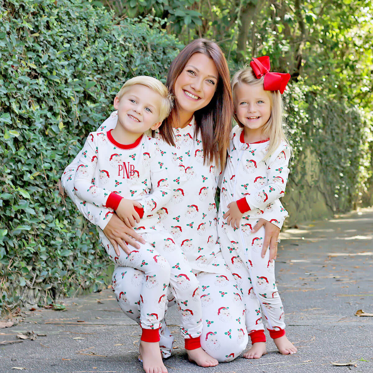 Vintage Santa White Women's Pajamas