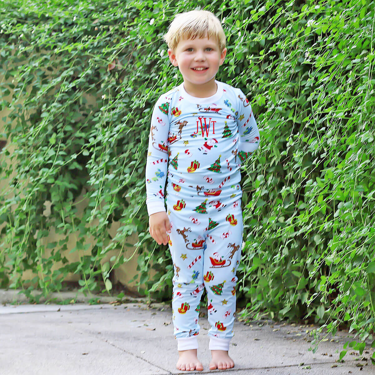 We Believe In Santa Blue Pajamas