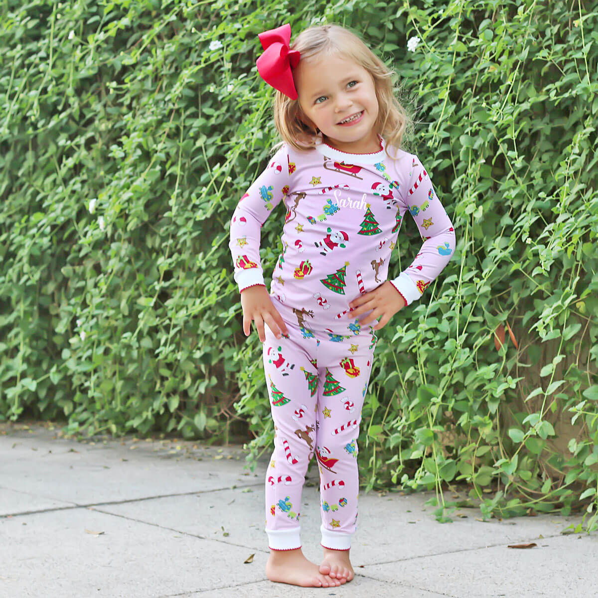 We Believe In Santa Pink Pajamas