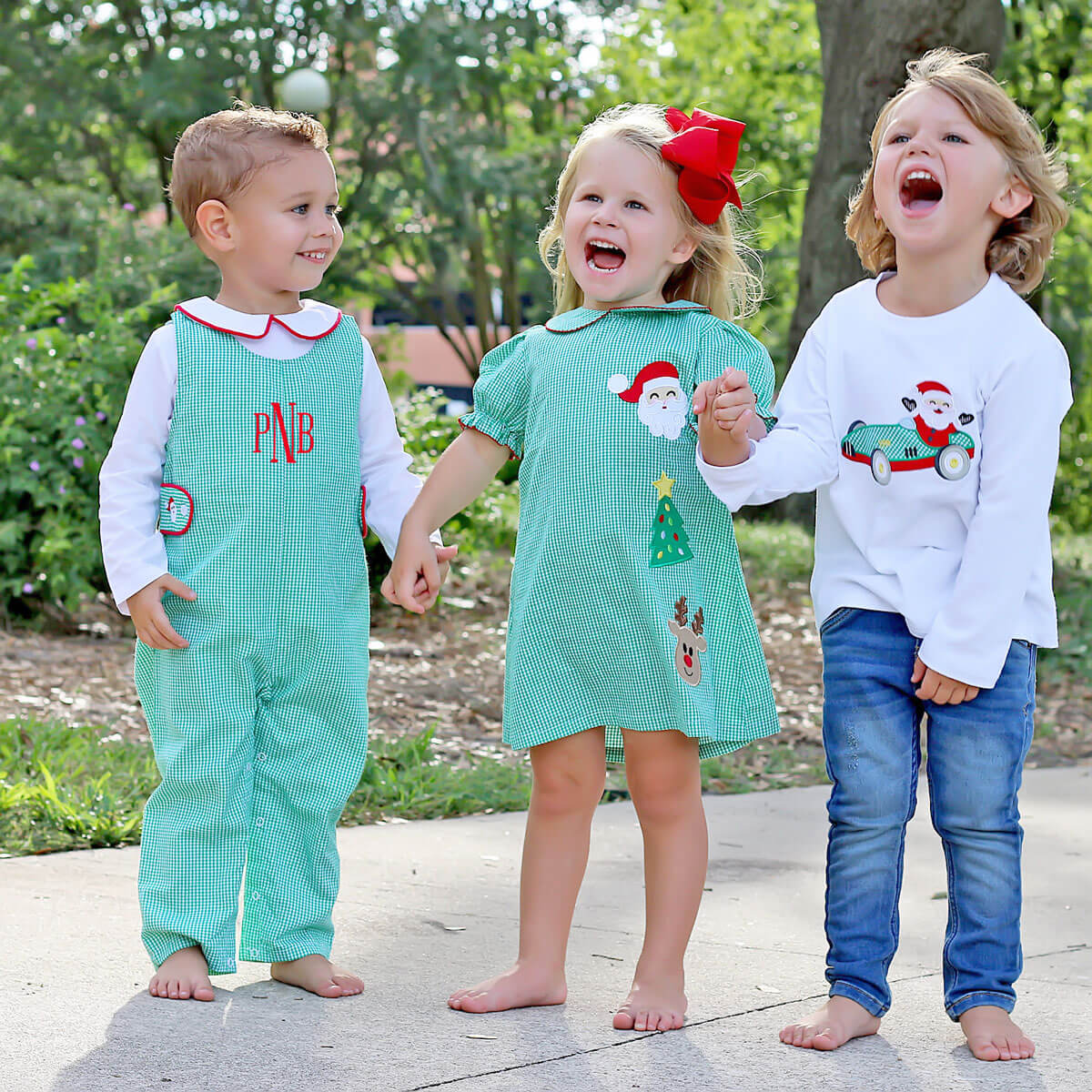 Christmas Cheer Green Sally Dress
