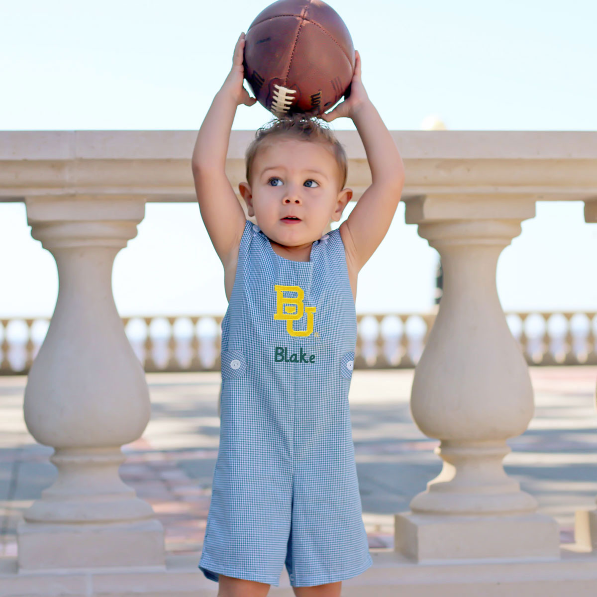 Baylor Embroidered Hunter Green Jon Jon
