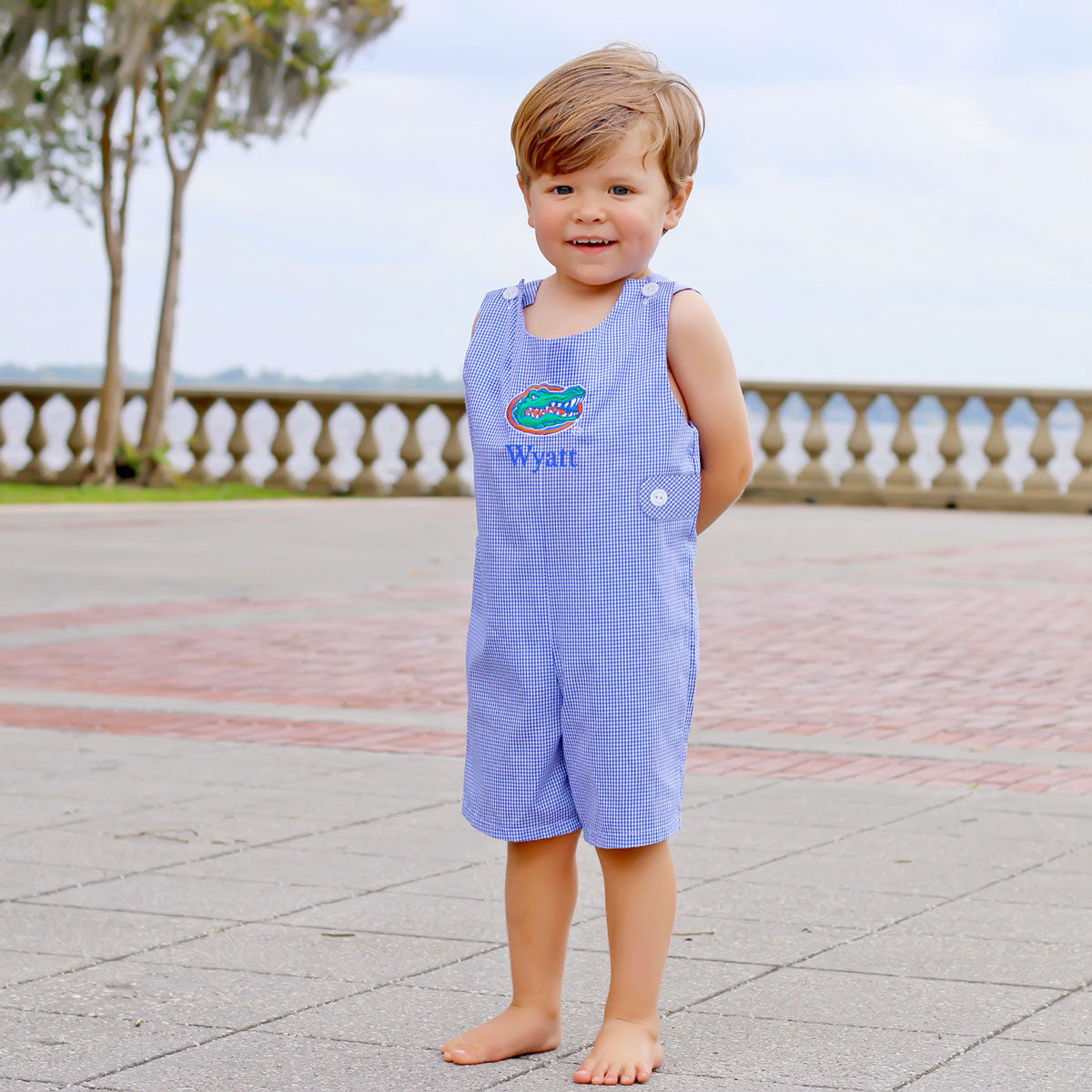 Florida Embroidered Royal Blue Jon Jon