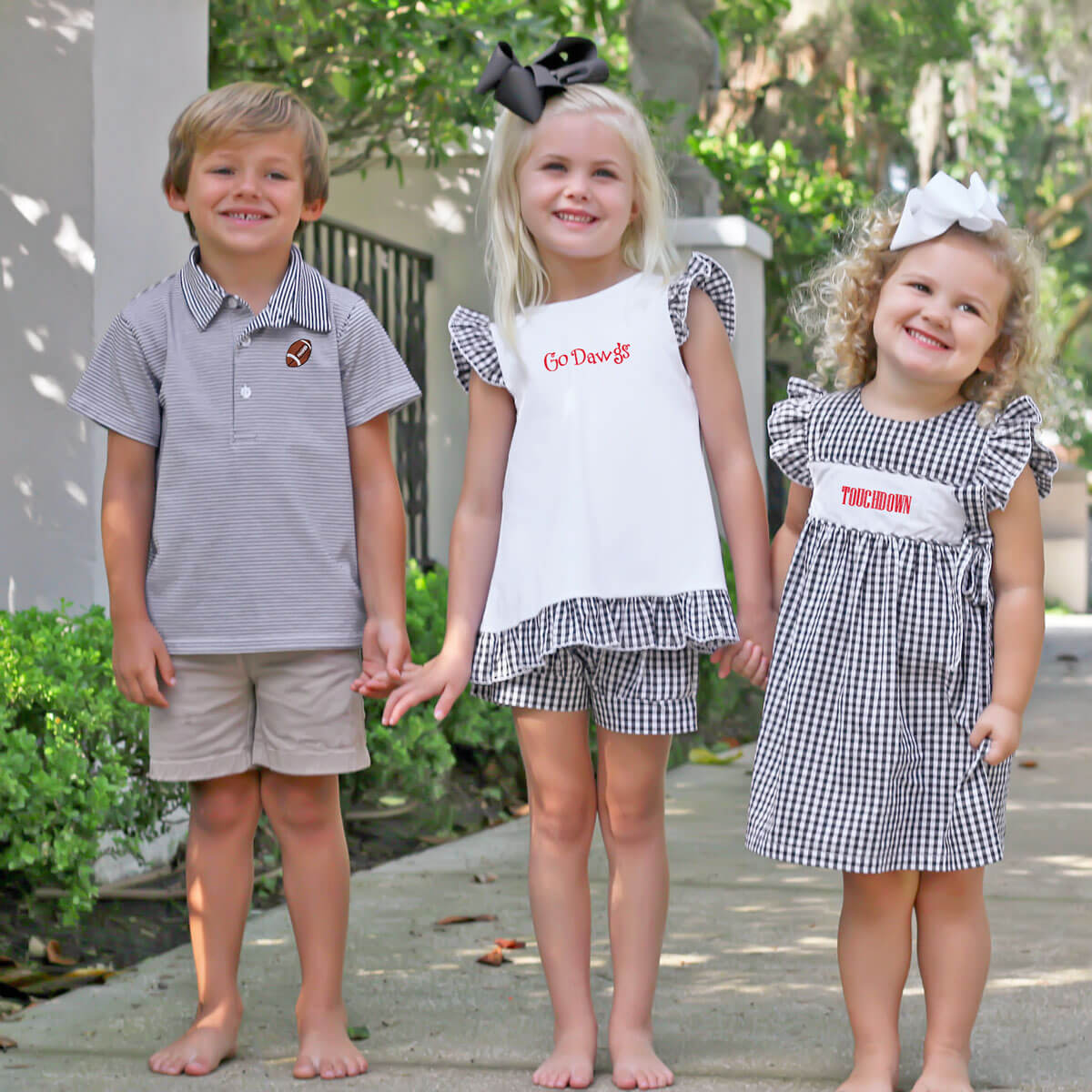 Black Gingham Avery Dress