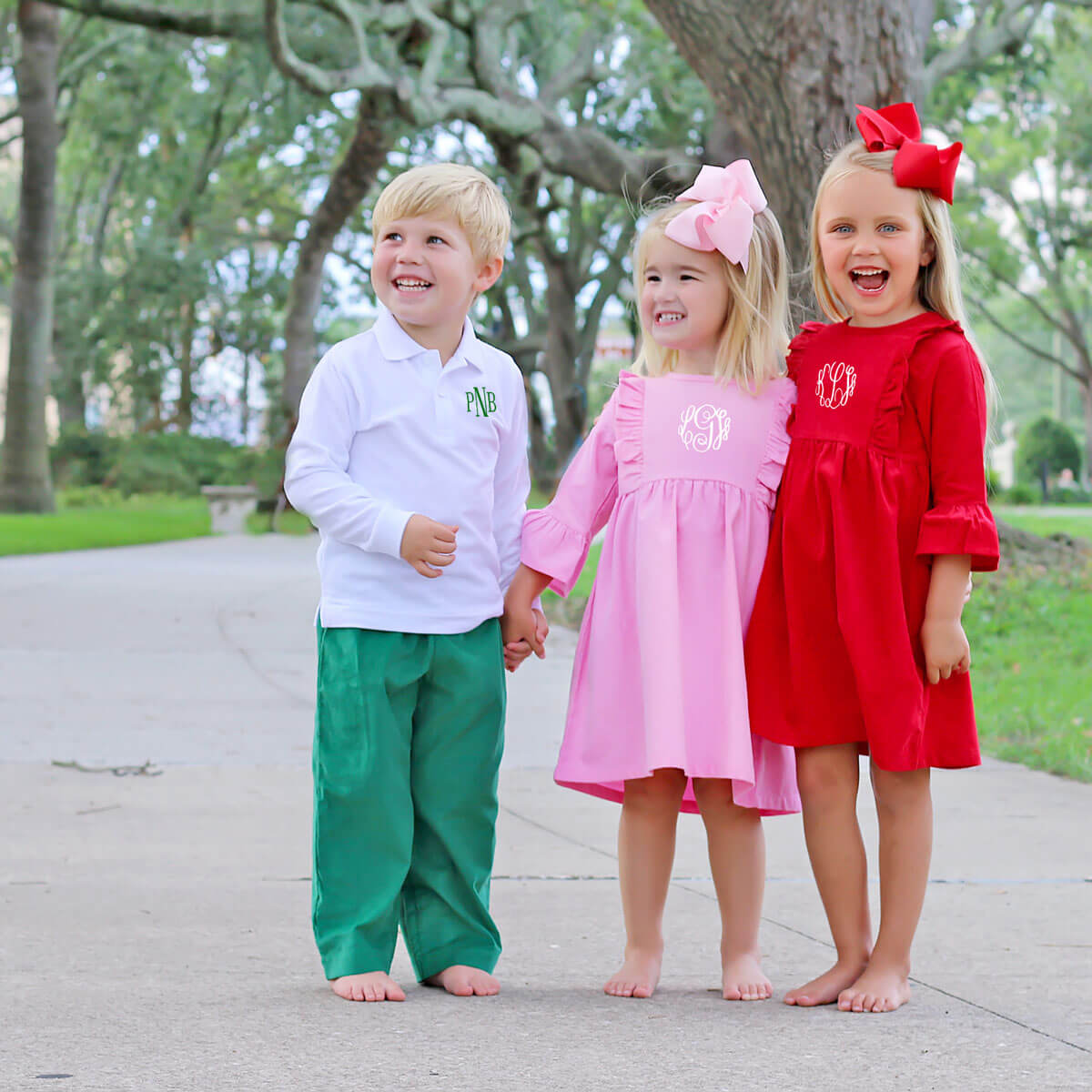Red Corduroy Olivia Dress