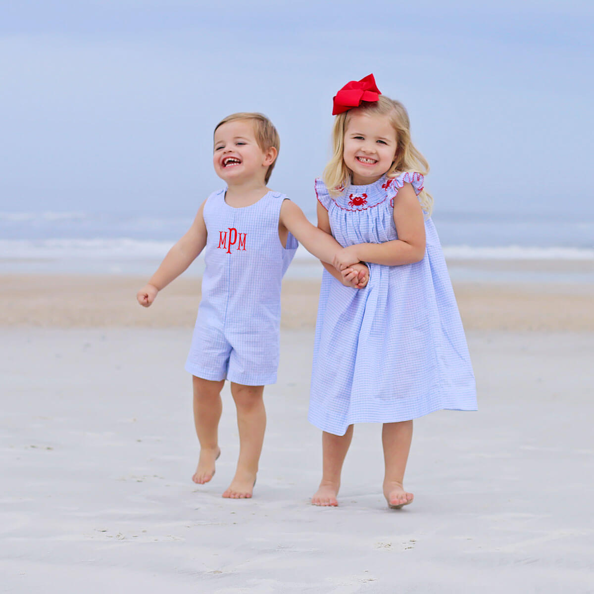 Light Blue Plaid Jon Jon