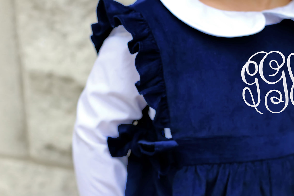 Girls Long Sleeve Undershirt White