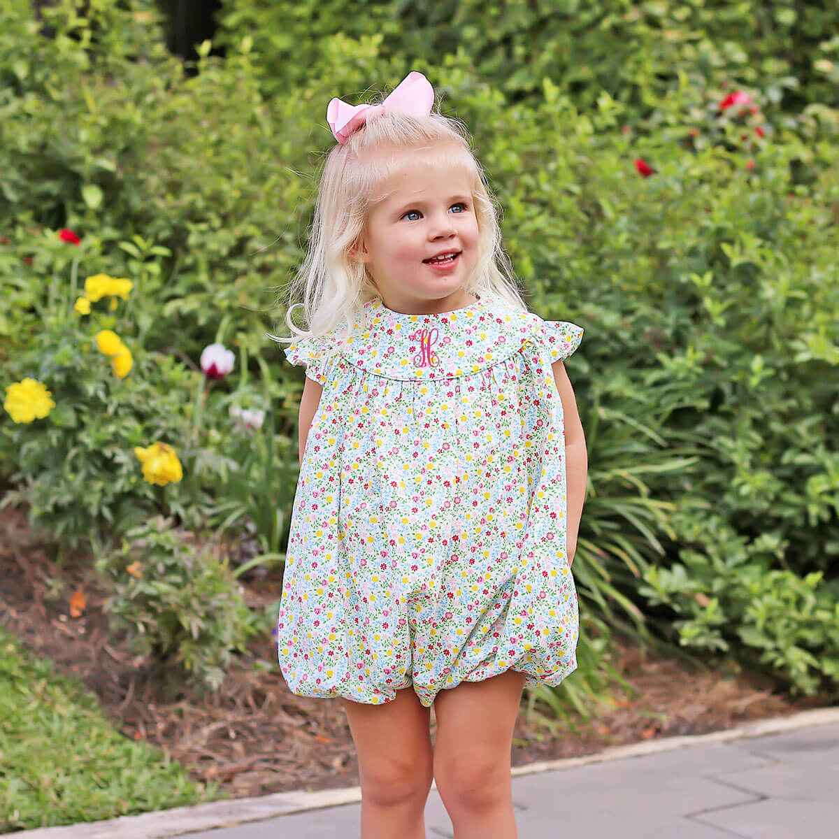 Yellow Spring Floral Lucy Bubble