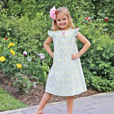 Yellow Spring Floral Lucy Dress