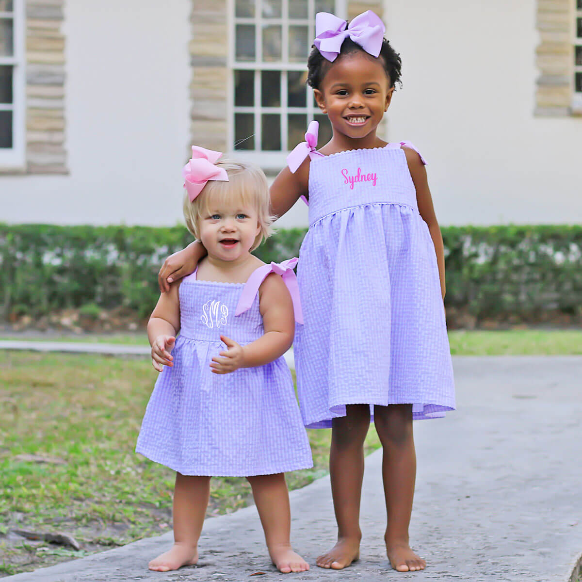 Purple Gingham Aubree Dress