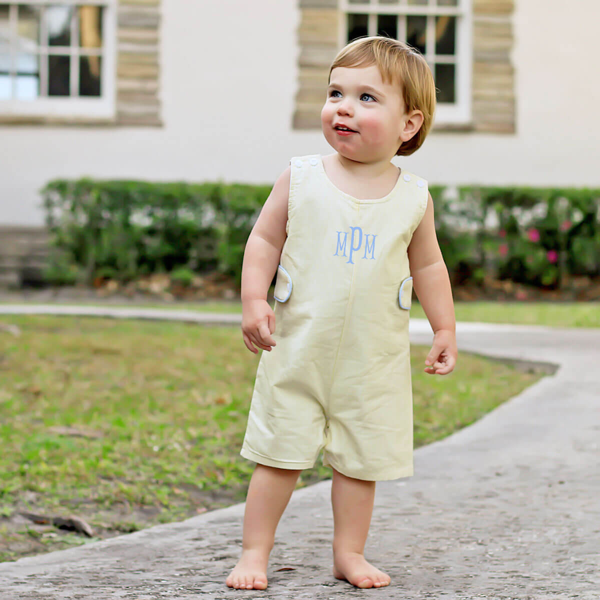 Bailey Boys Jon Jon with Tabs - Dressy Blue Skylight Stripe main image 1