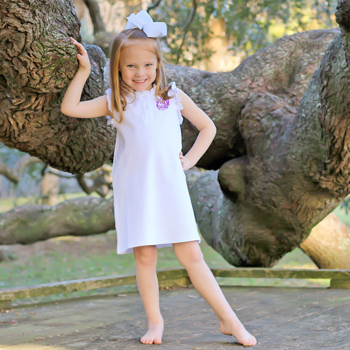 Solid White Nicole Dress