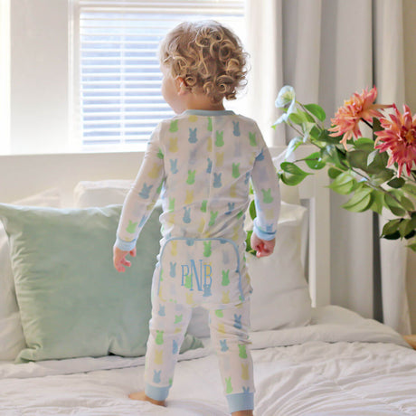 Colorful Peeps Blue Zip Sleeper