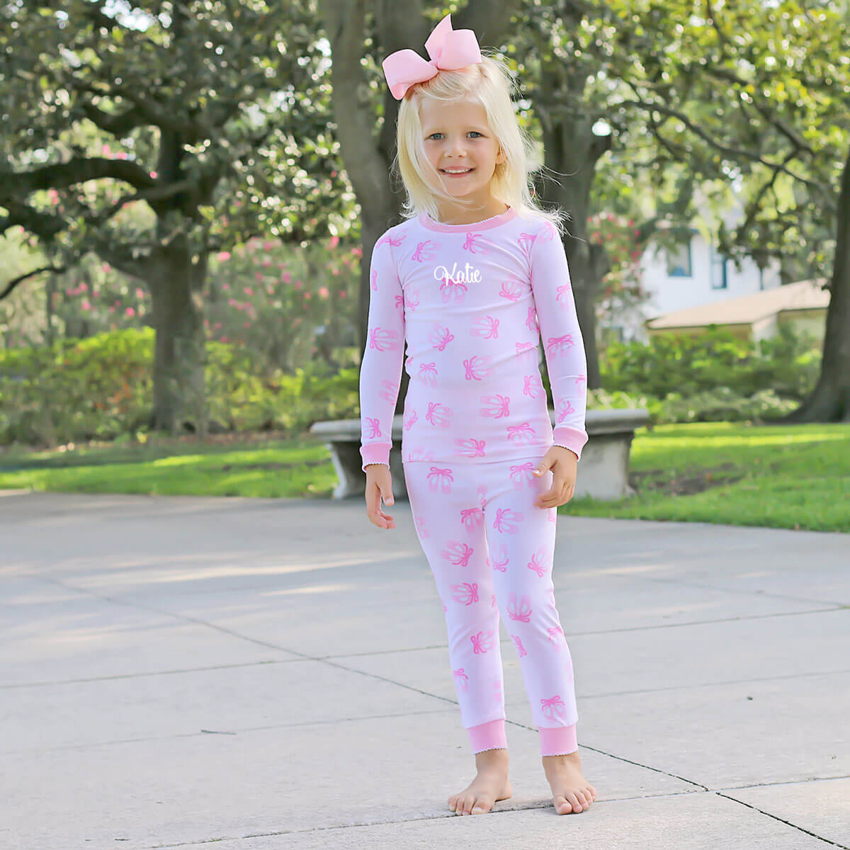 Ballet Slippers Pink Pajamas