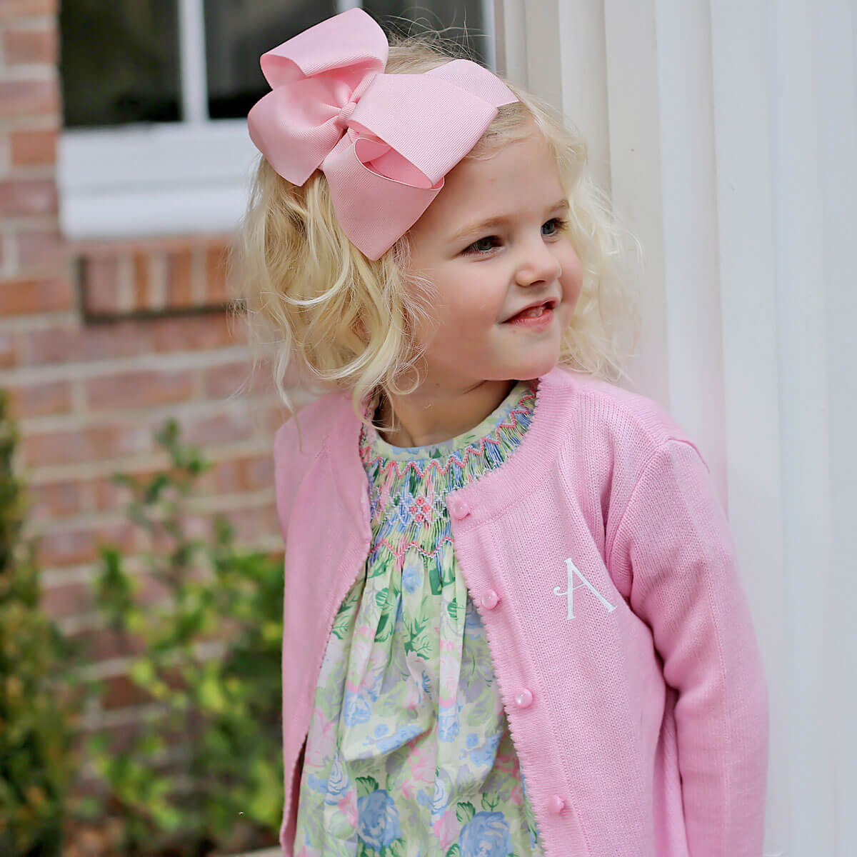 Sunny Days Floral Smocked Bishop Dress