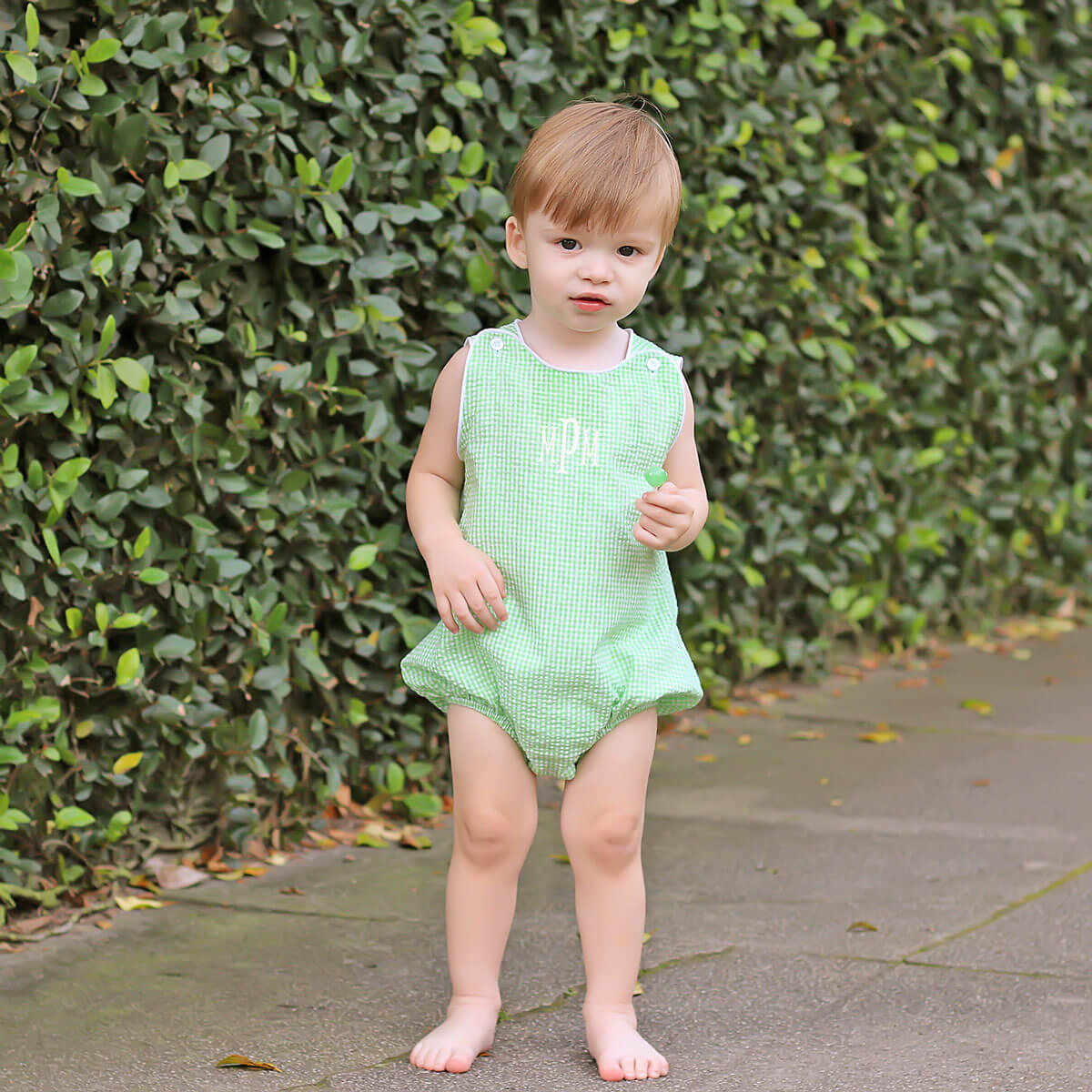 Green Seersucker Sun Bubble