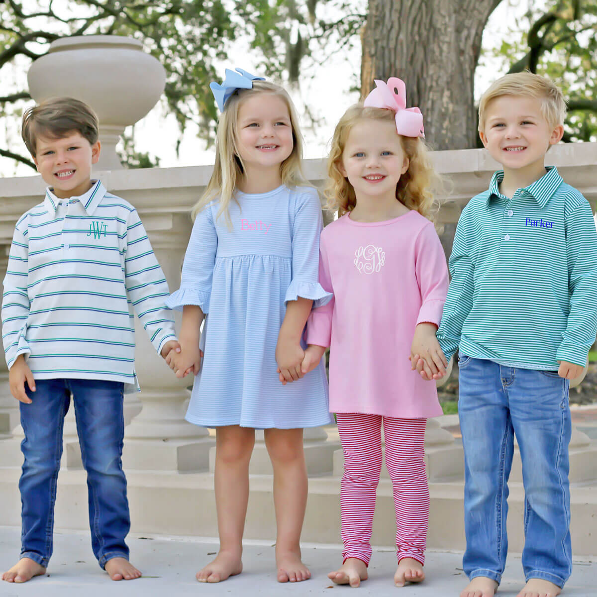 Blue Stripe Sophia Dress