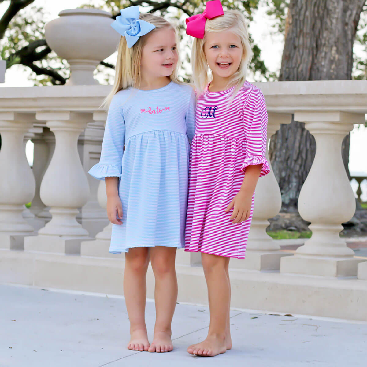 Blue Stripe Sophia Dress