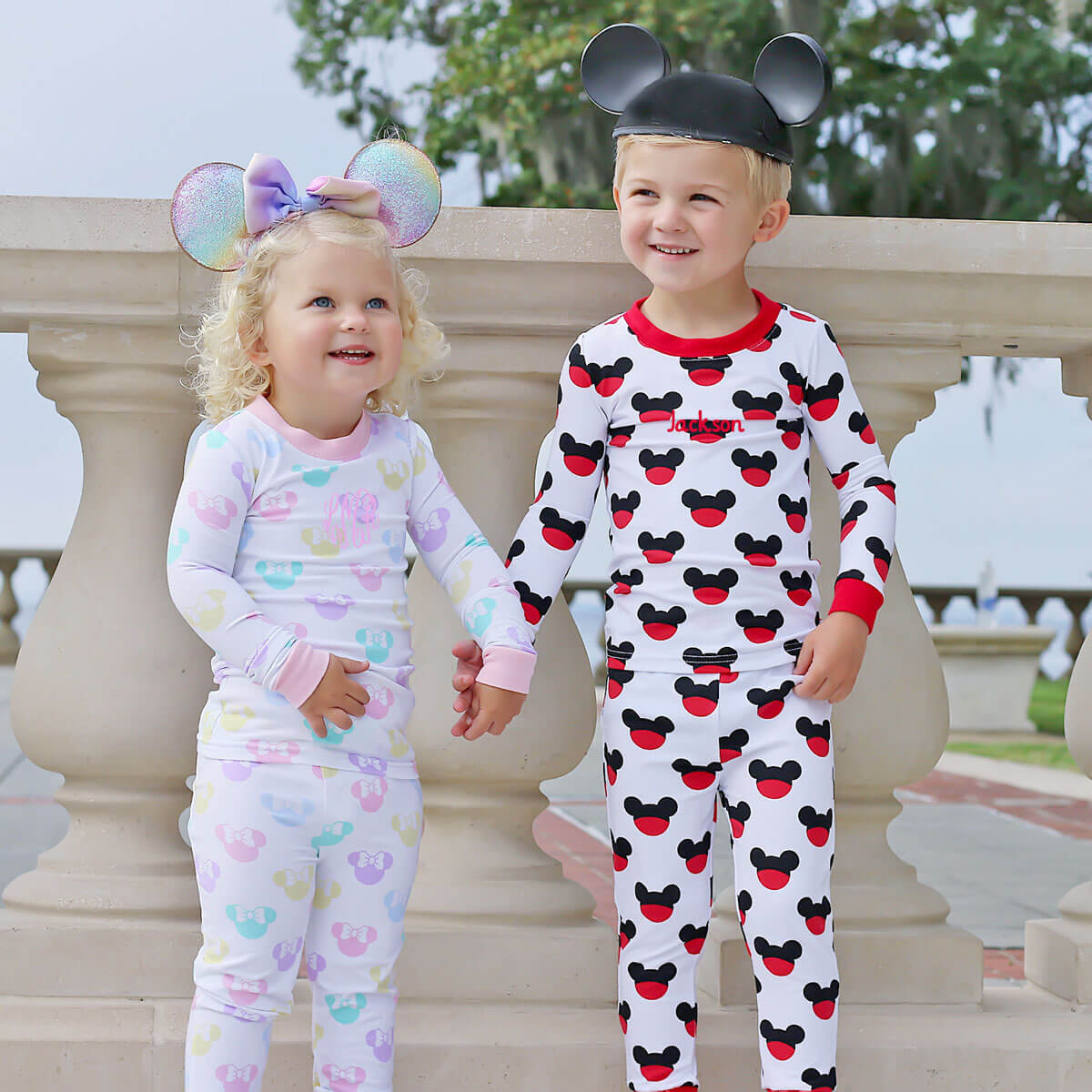 Pastel Mouse Ears Pajamas