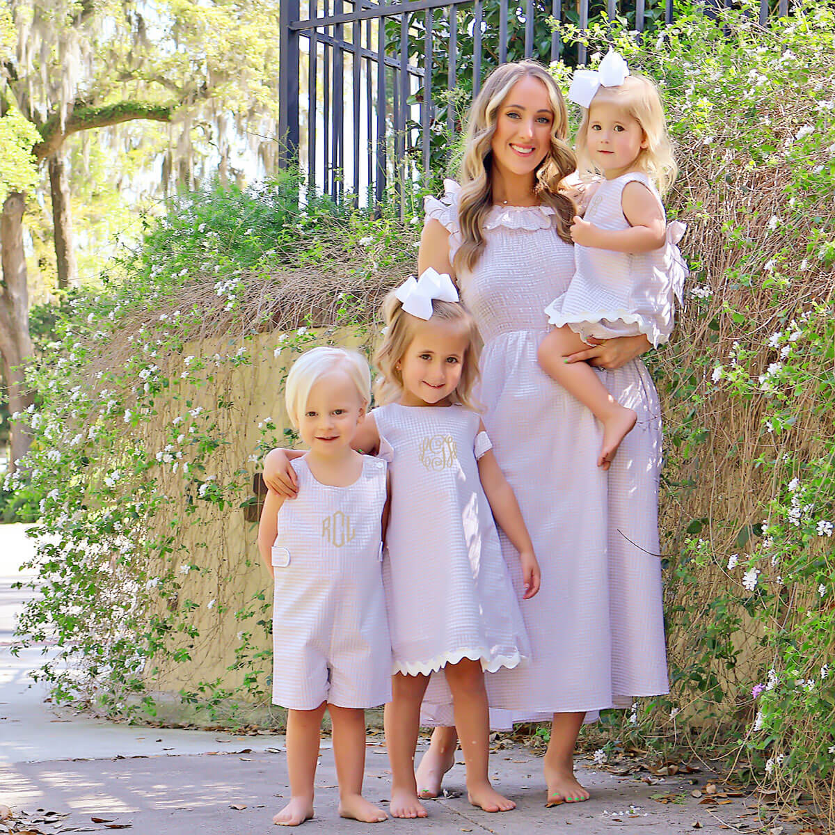 Tan Gingham Eleanor Dress