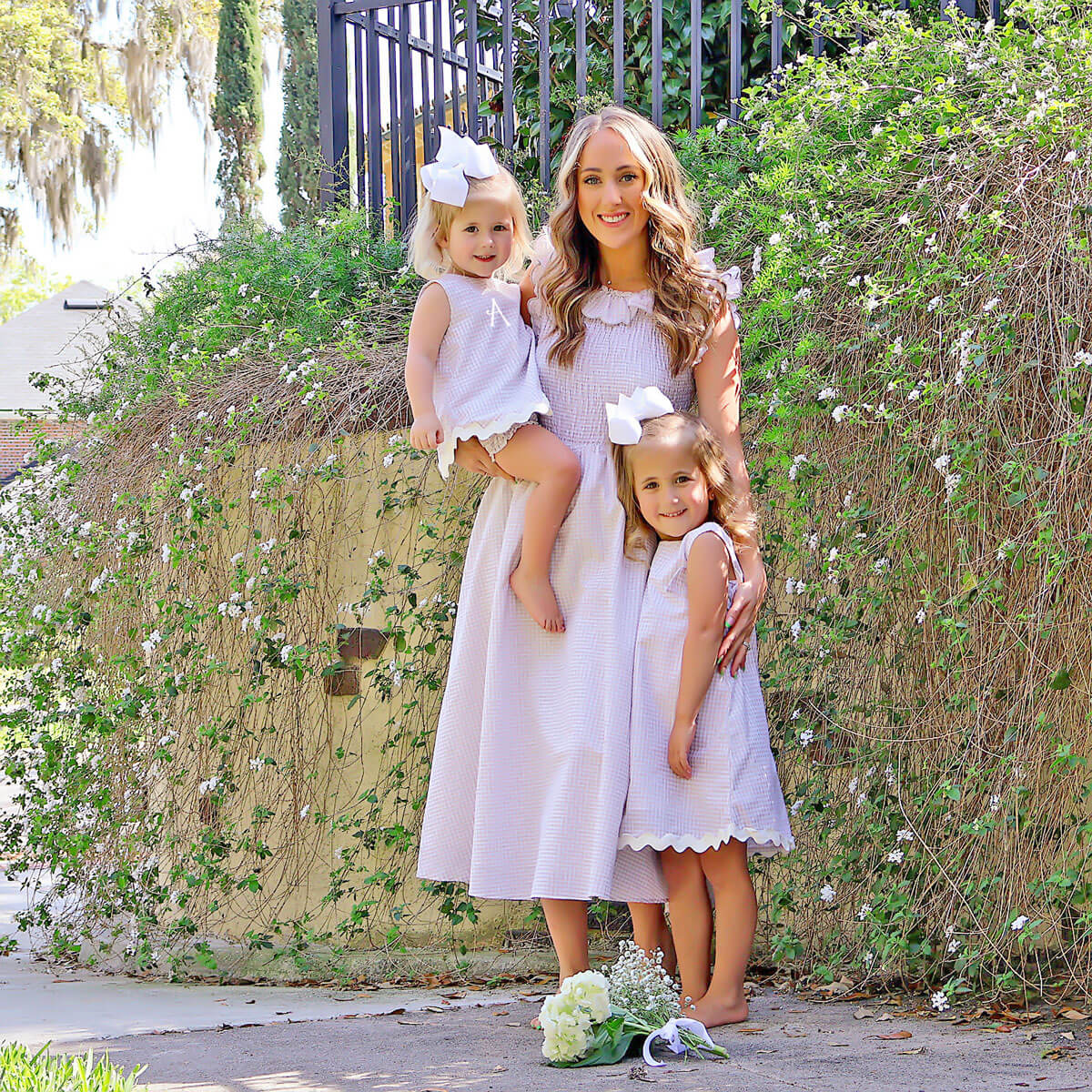 Tan Gingham Eleanor Dress
