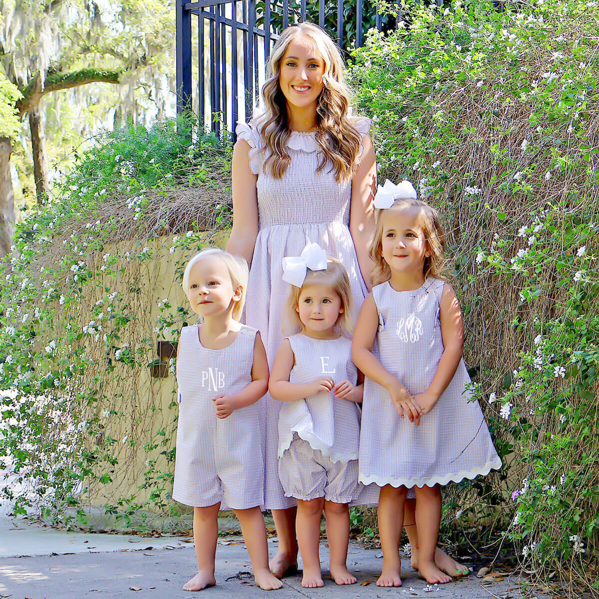 Tan Gingham Eleanor Dress