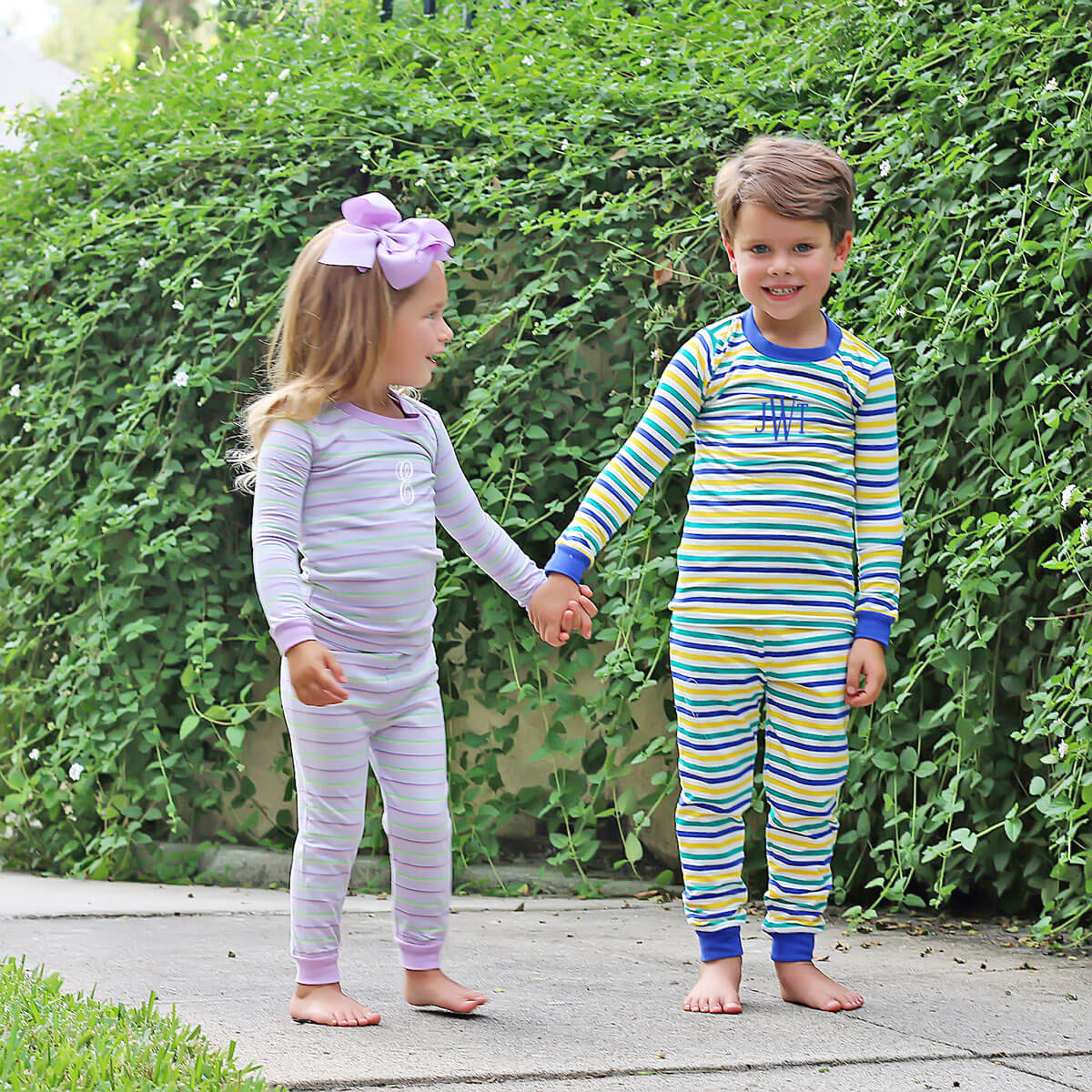 Lavender Multi Stripe Pajamas