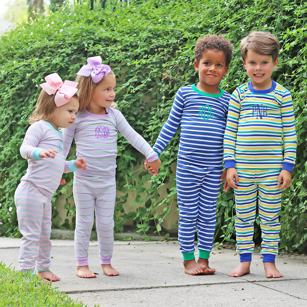 Lavender Multi Stripe Pajamas