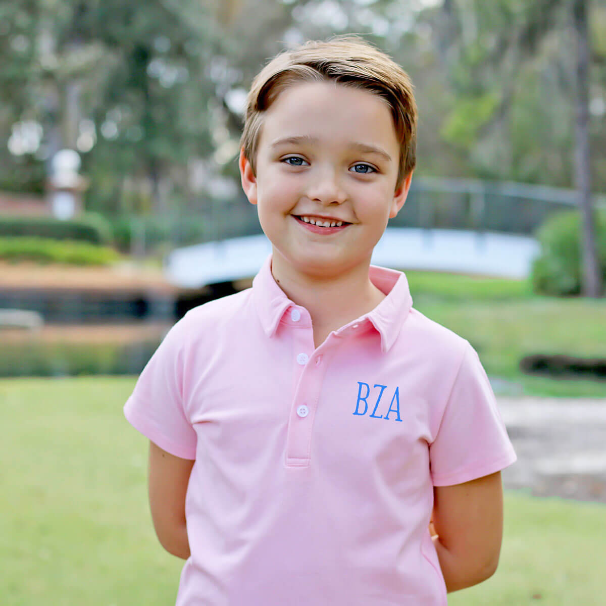 Solid Pique Polo Shirt Pink