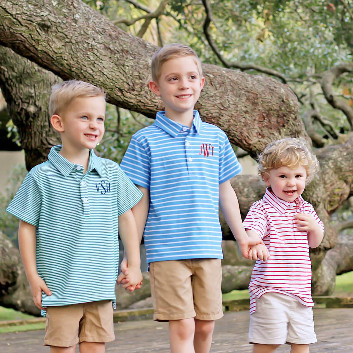 Emerald Green Stripe Polo