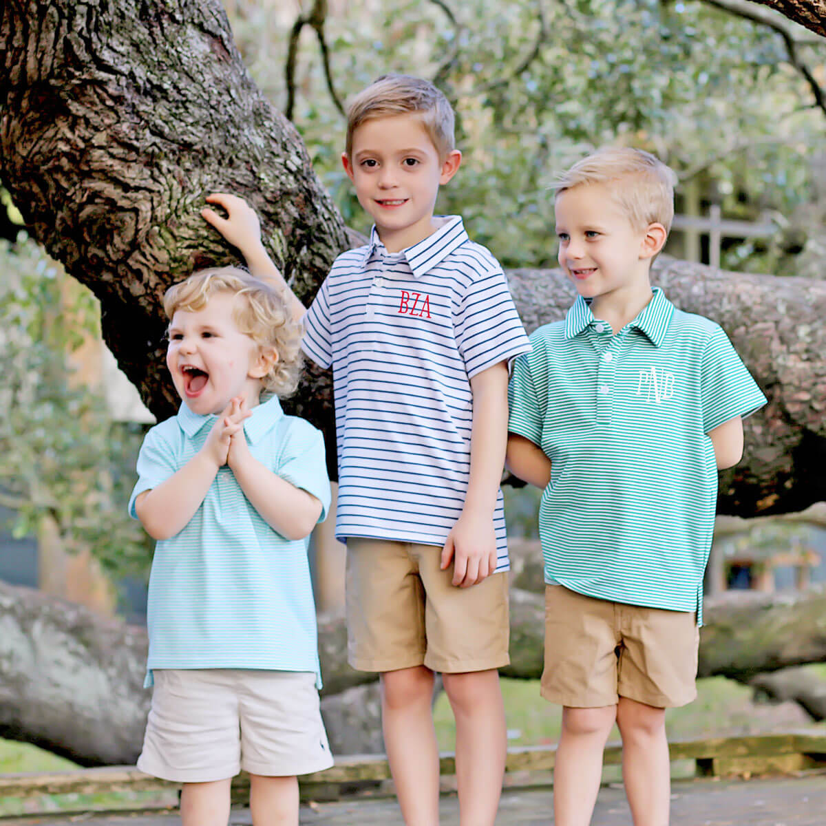 Emerald Green Stripe Polo