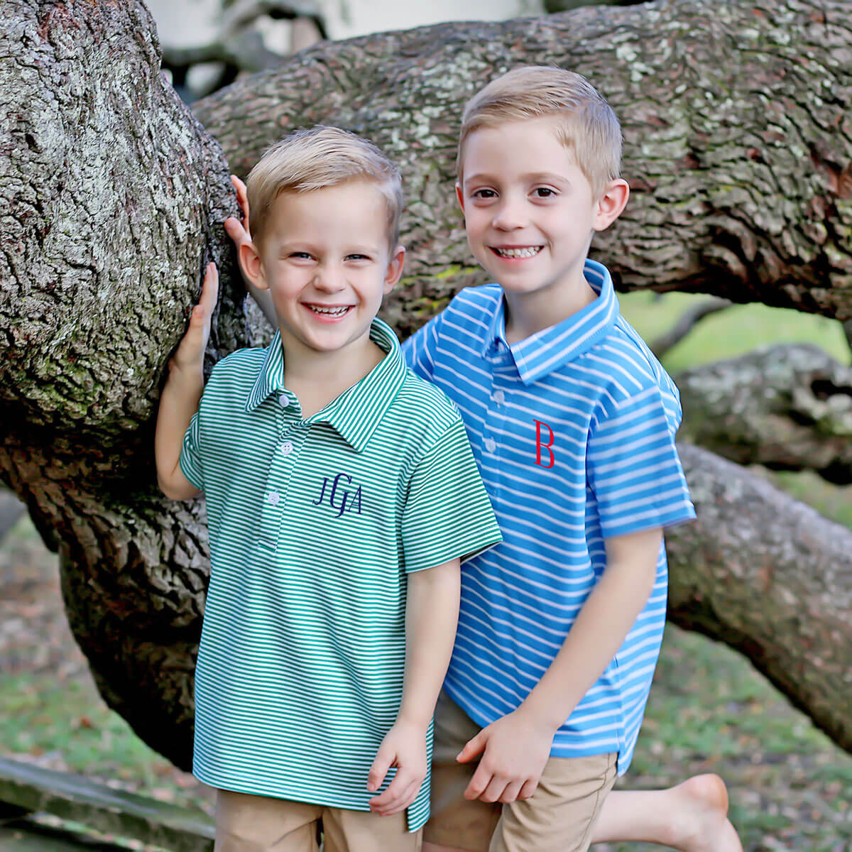 Emerald Green Stripe Polo