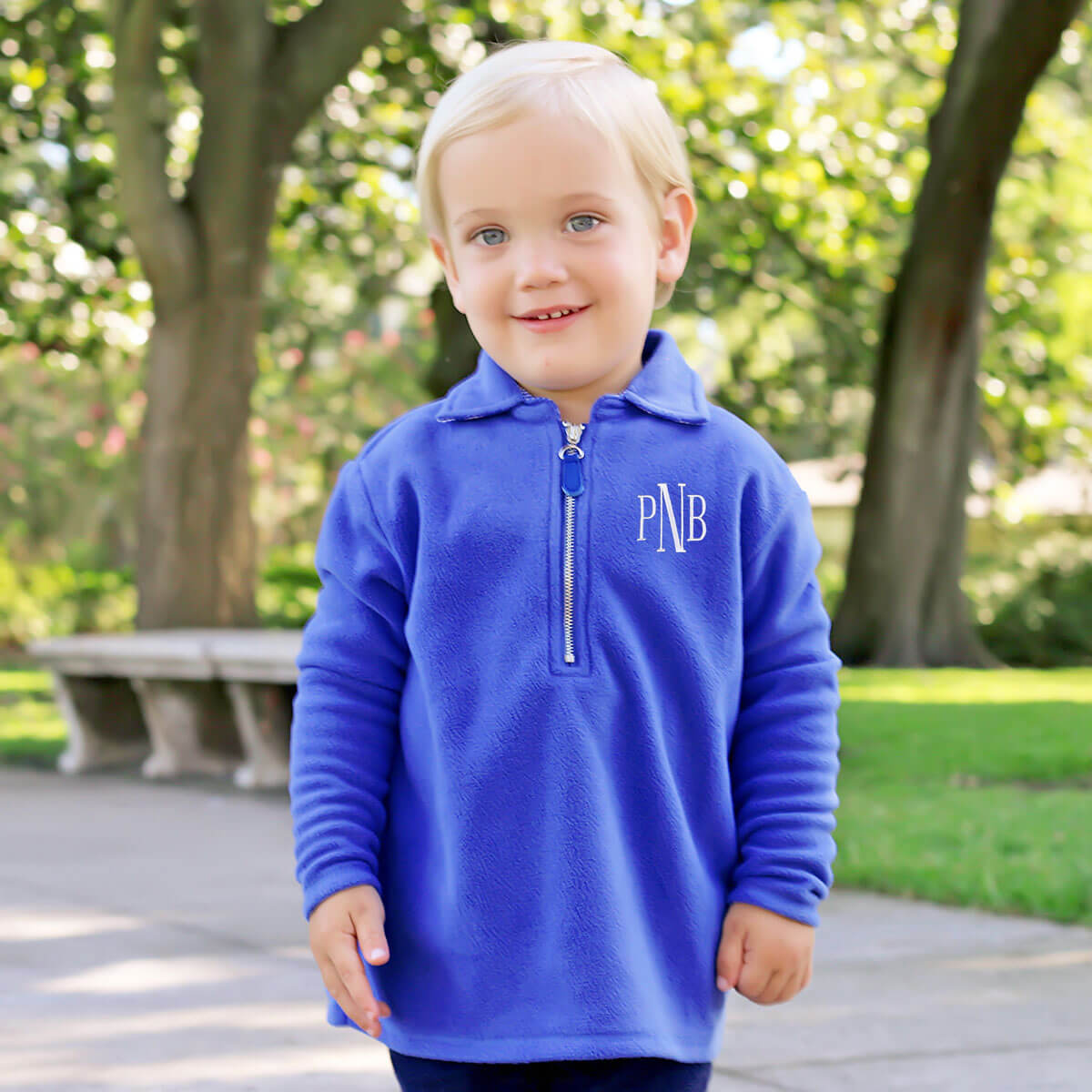 Royal Blue Half Zip Fleece Jacket
