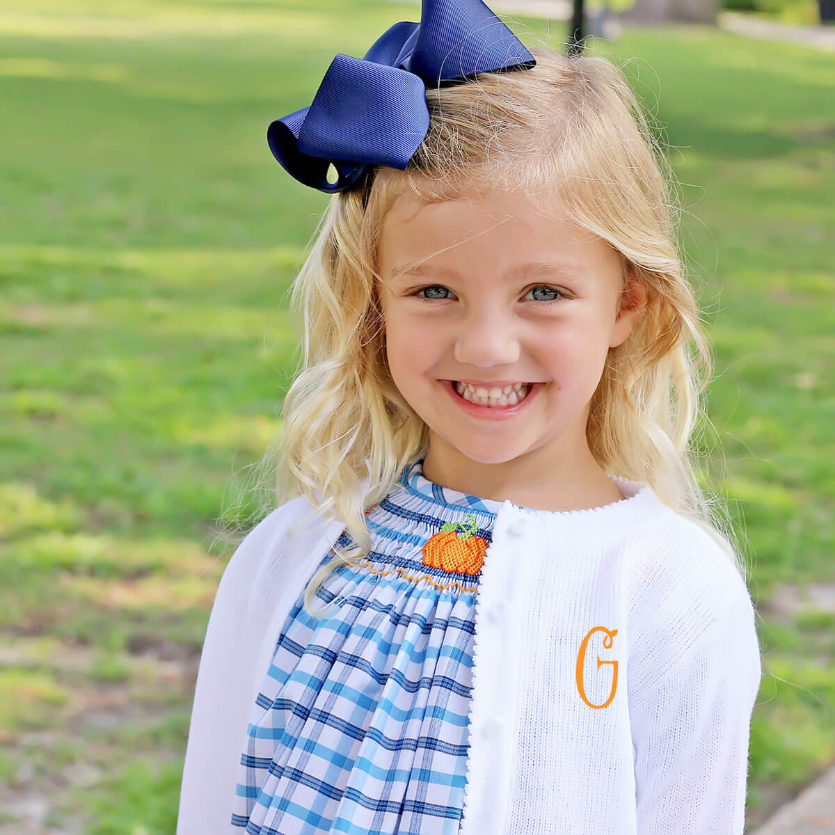 Fall Is In The Air Smocked Dress