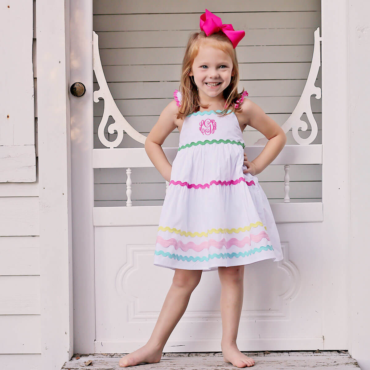 Rainbow Ric Rac Callie Dress