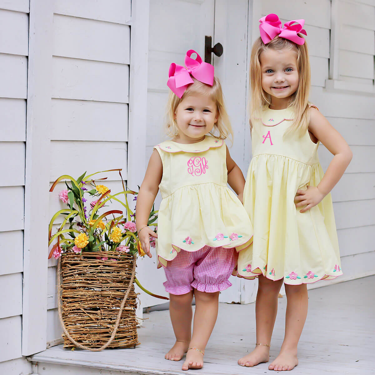 Simply Spring Flowers Yellow Lena Bloomer Set