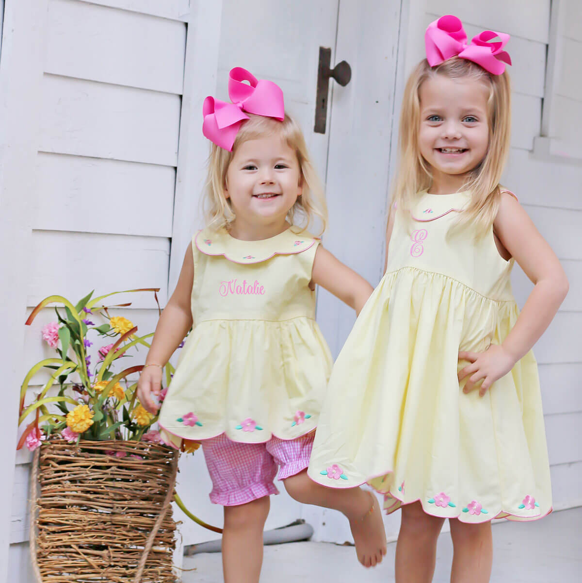 Simply Spring Flowers Yellow Lena Bloomer Set