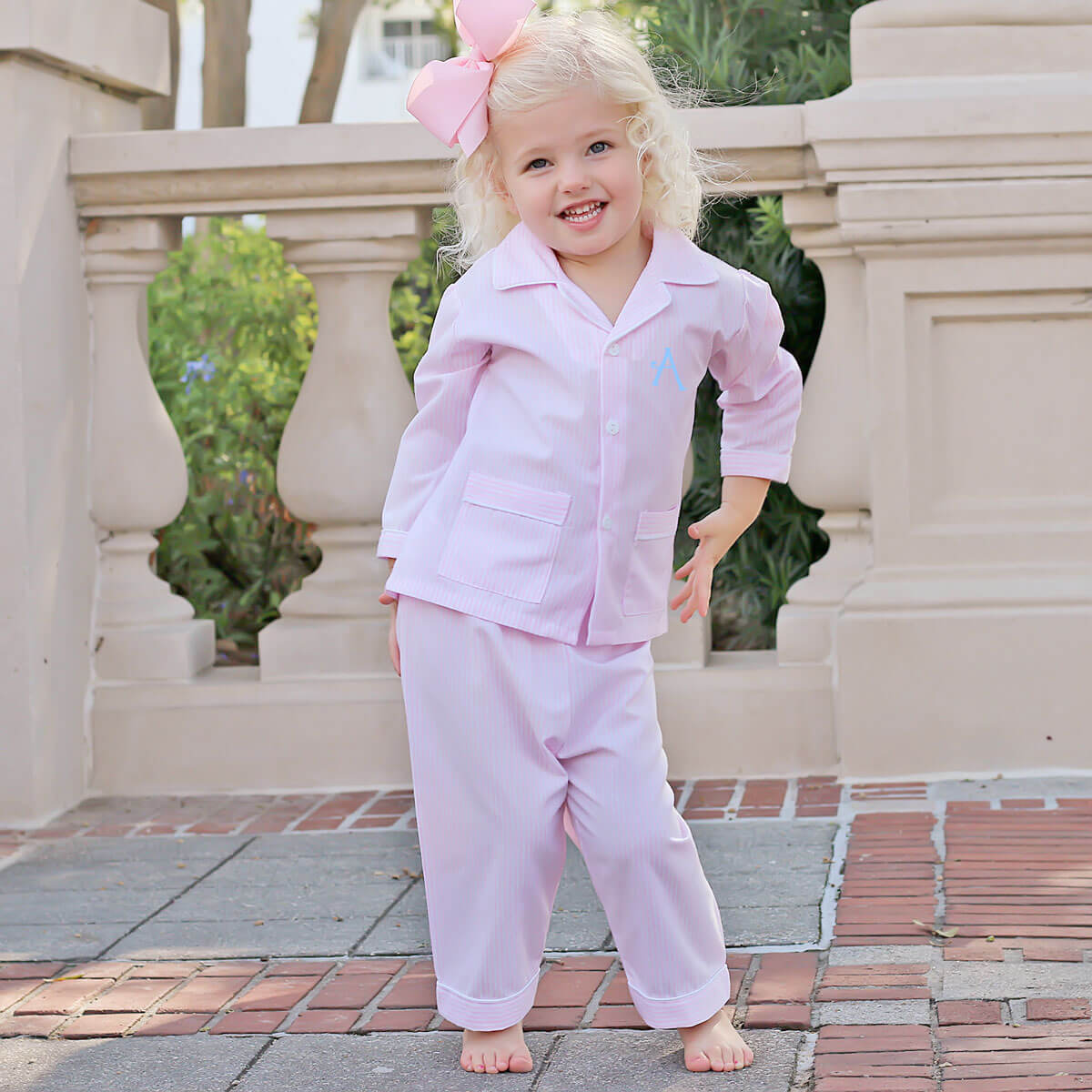 Pink Stripe Classic Pajamas