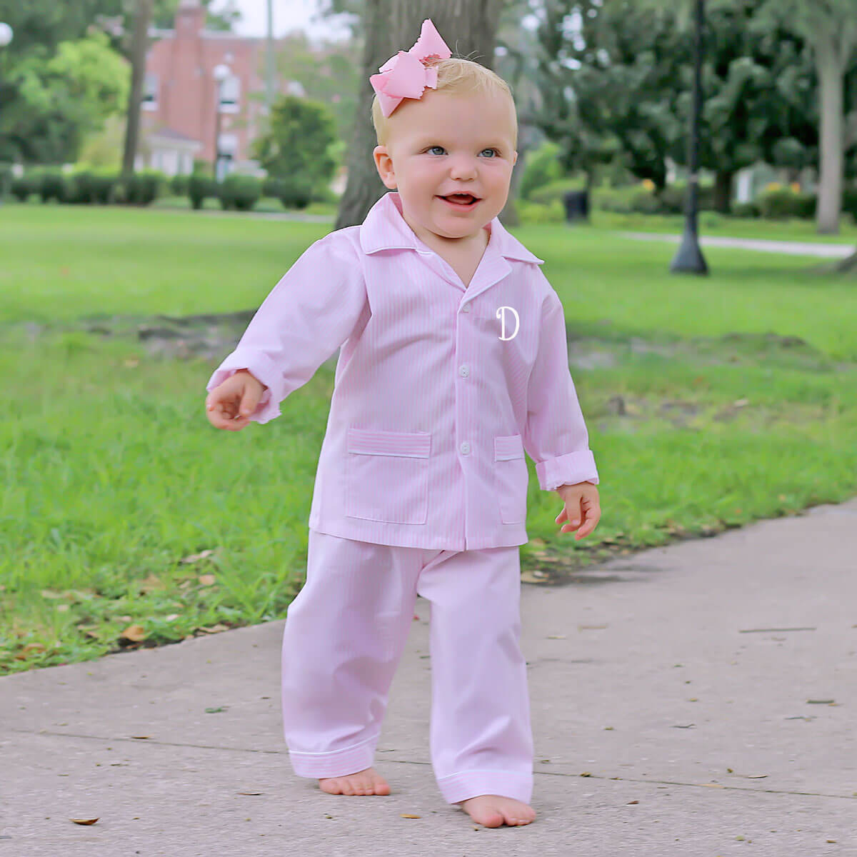 Pink Stripe Classic Pajamas